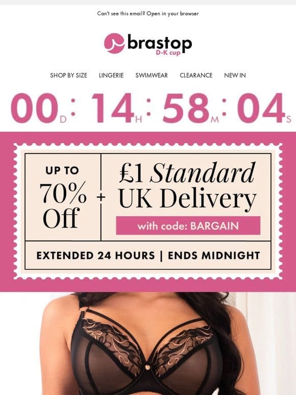 £1 DELIVERY has been extended 24HOURS
