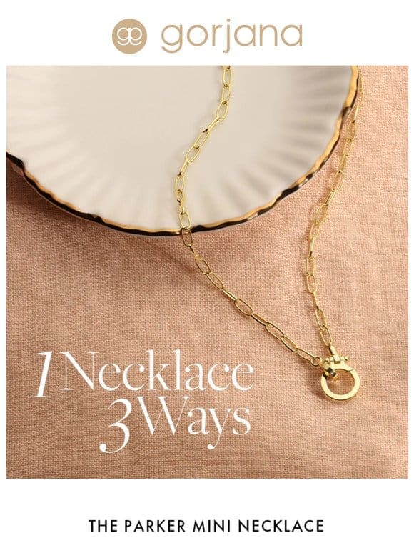 1 necklace， 3 ways