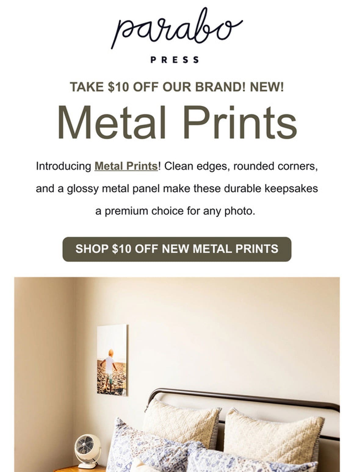 $10 off NEW Metal Prints!