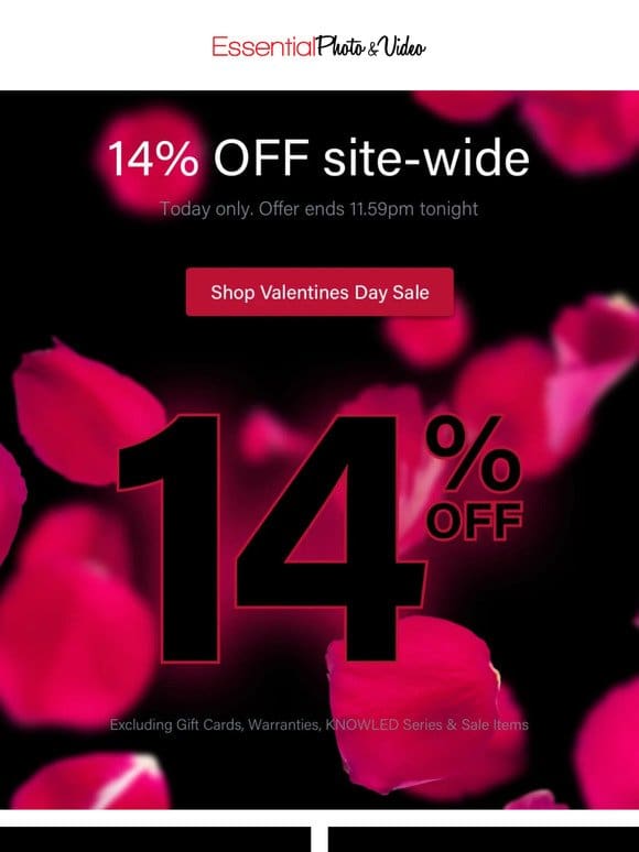 14% off Sitewide this Valentines Day