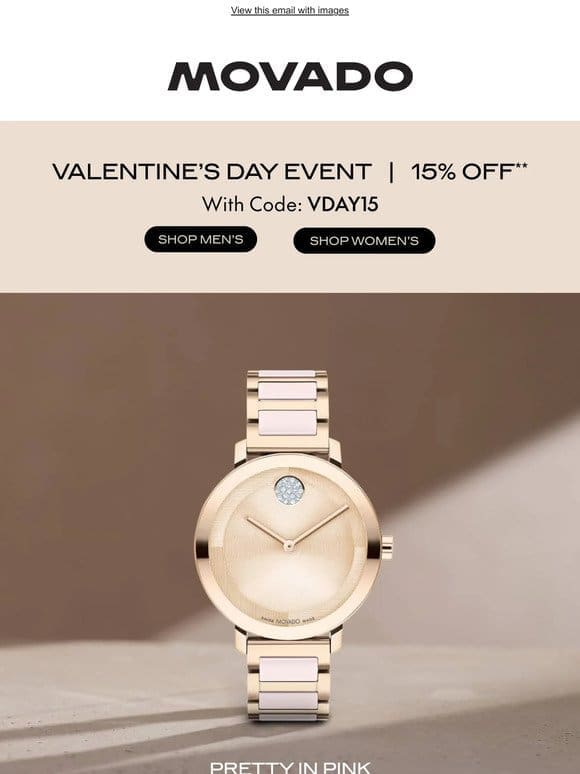 15% Off Rose Gold Watches & More