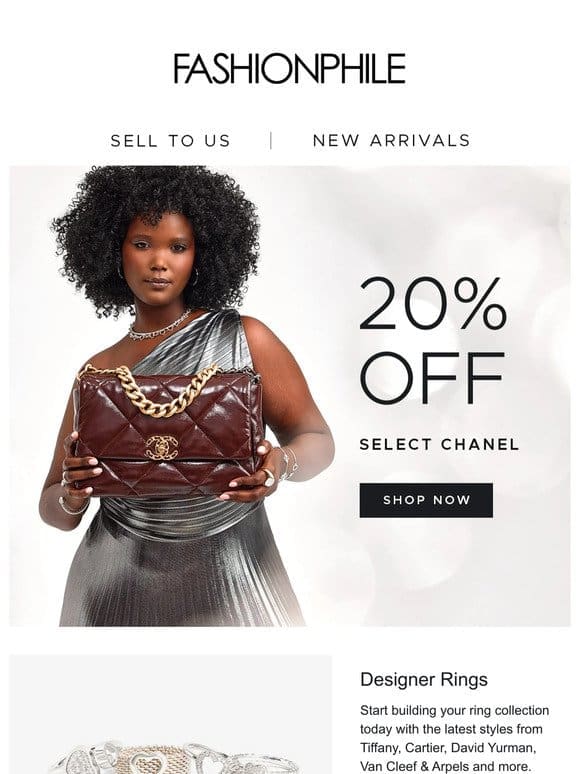 20% OFF Select Chanel