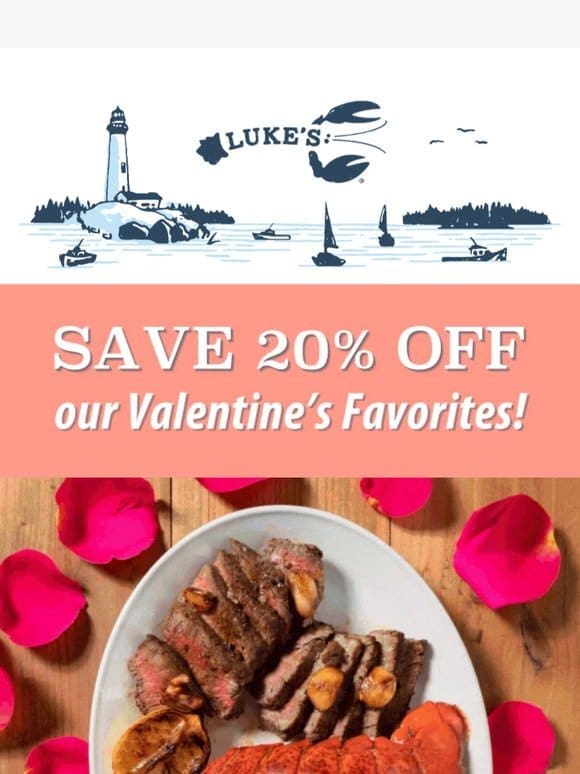 20% OFF our Valentine’s Favs
