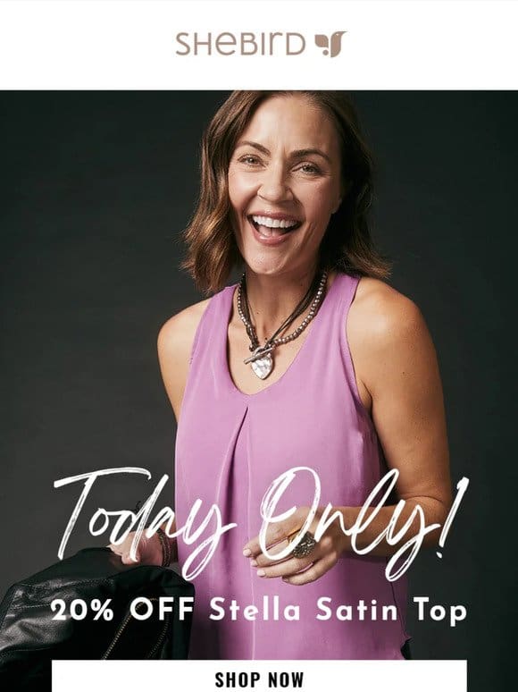 20% off Stella top – Today Only!