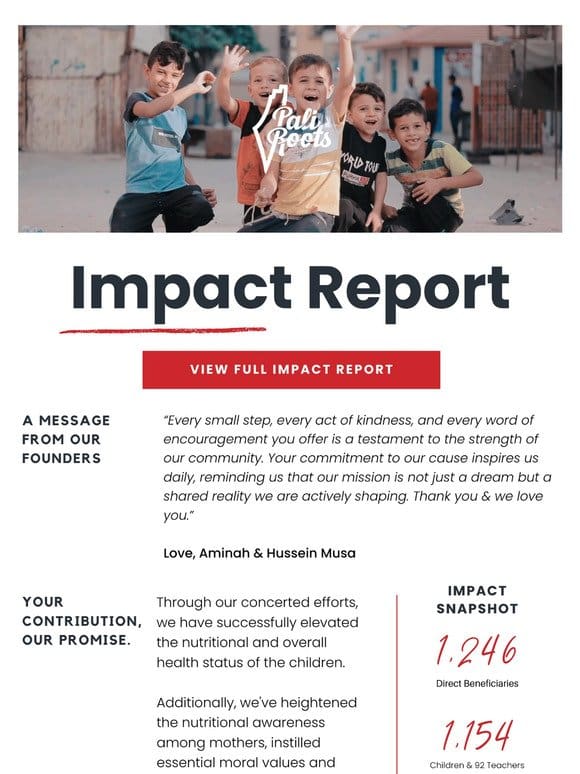 2022 — 2023 Impact Report.