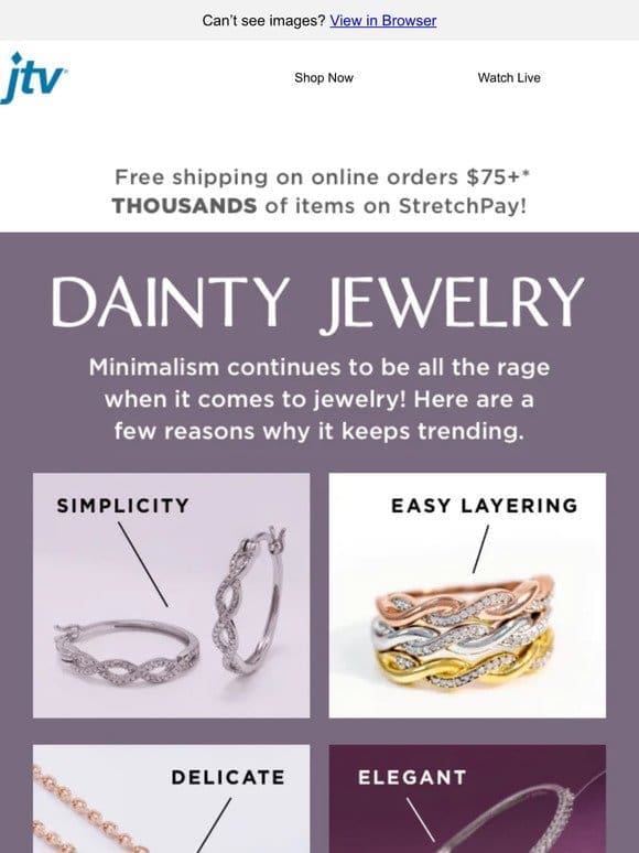 2024 TREND: Dainty Jewelry