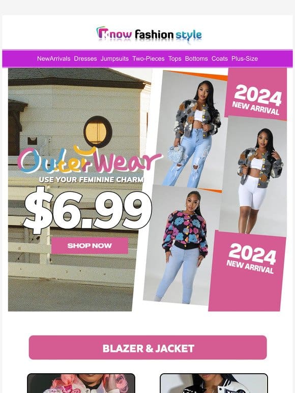 2024 fashion Outerwears Low to $6.99