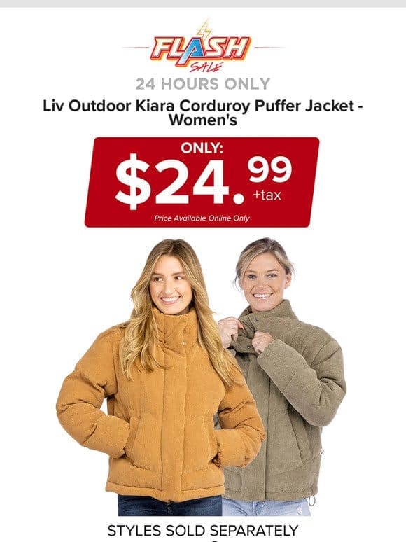24 HOURS ONLY | LIV OUTDOOR PUFFER JACKET | FLASH SALE