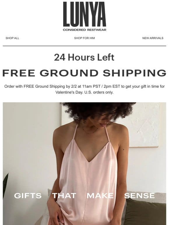24 hours left: FREE Ground Shipping