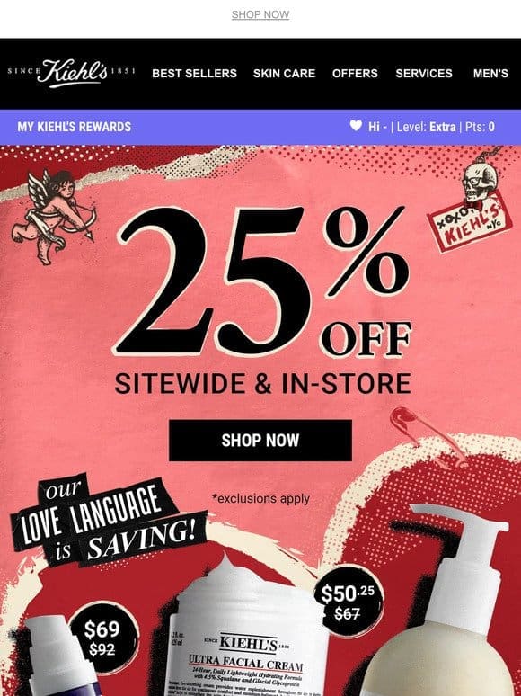 25% OFF Sitewide Just For You