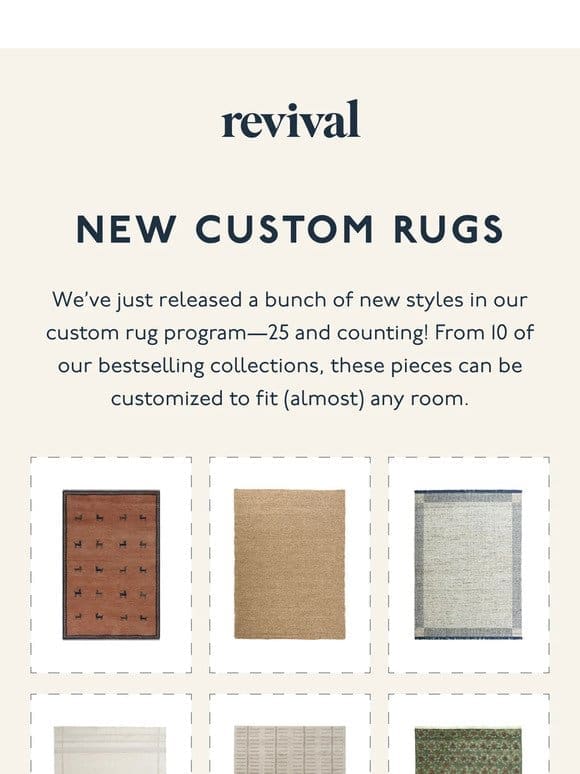 25 *new* custom rugs