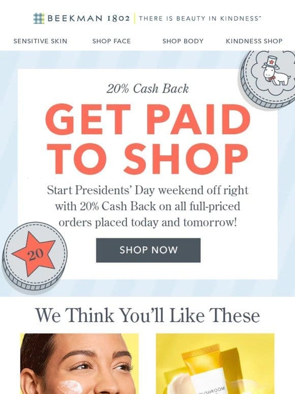 3 Day Weekend + Cash Back!