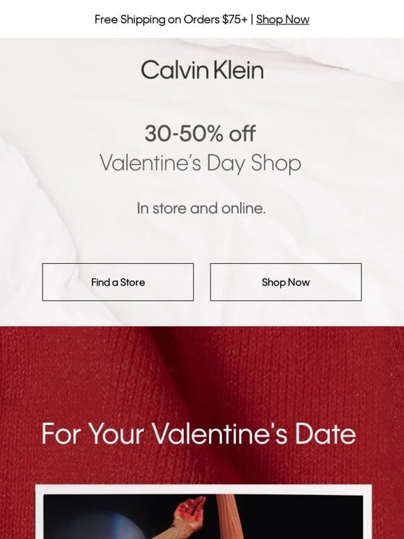 30-50% off Valentine’s Day Shop