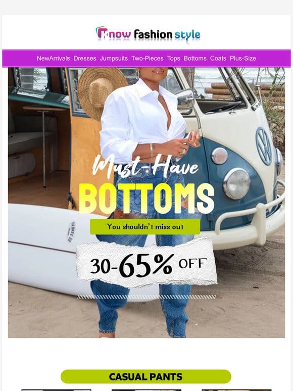 30%-65%OFF May be you need these bottoms