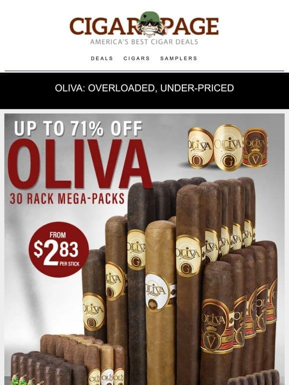 30 Racks of Oliva stacked mega-pack tasty snacks!