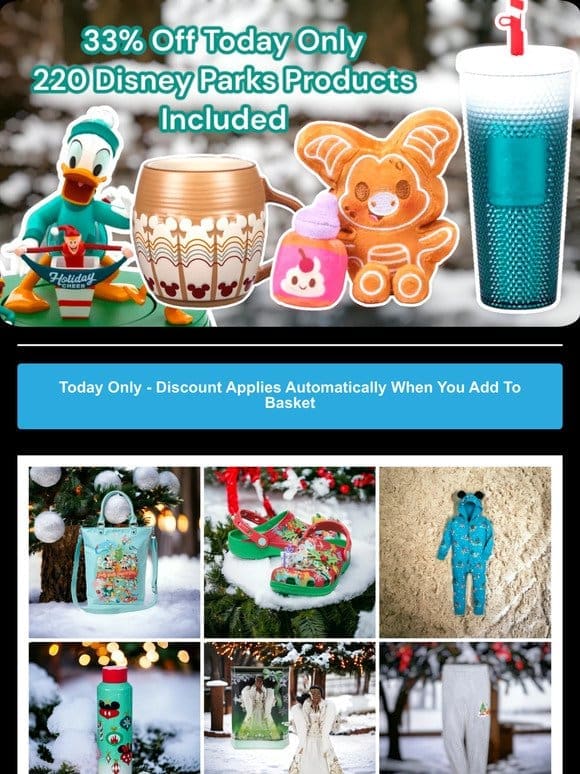33% Off Over 220 Disney Parks Exclusives
