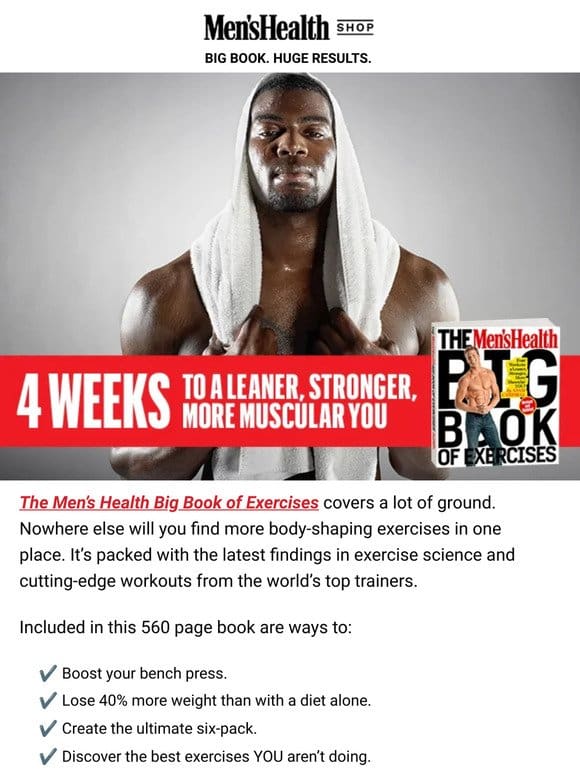 4 Weeks to a Leaner， Stronger， More Muscular You!