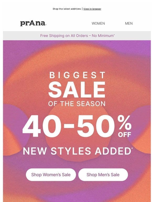 40-50% Off So Many Styles