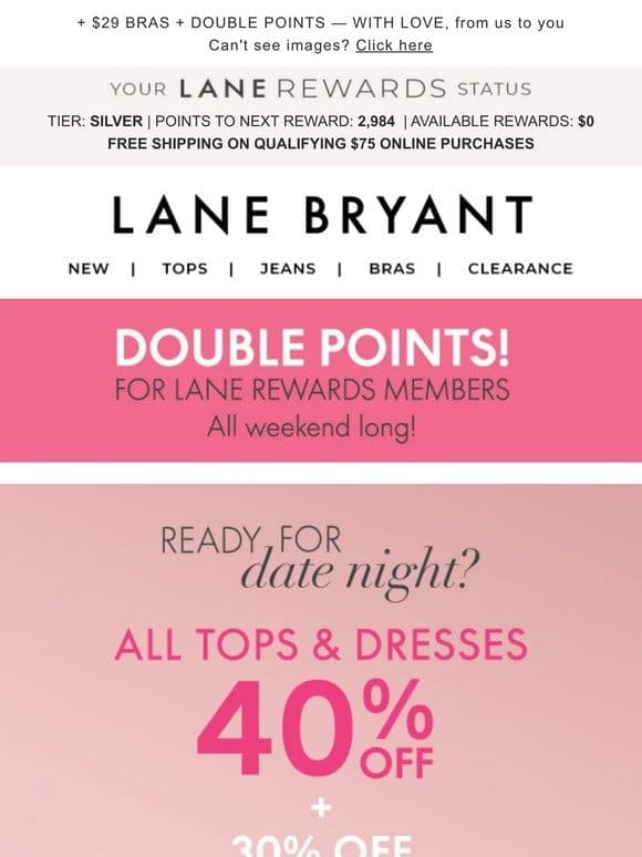 40% OFF tops & dresses for all your V-Day plans!