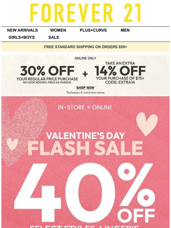 40% Off Valentine’s Day Picks!