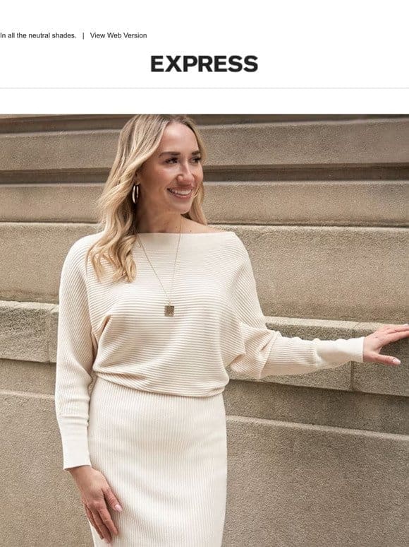 40% off sweater dresses for your luxury era