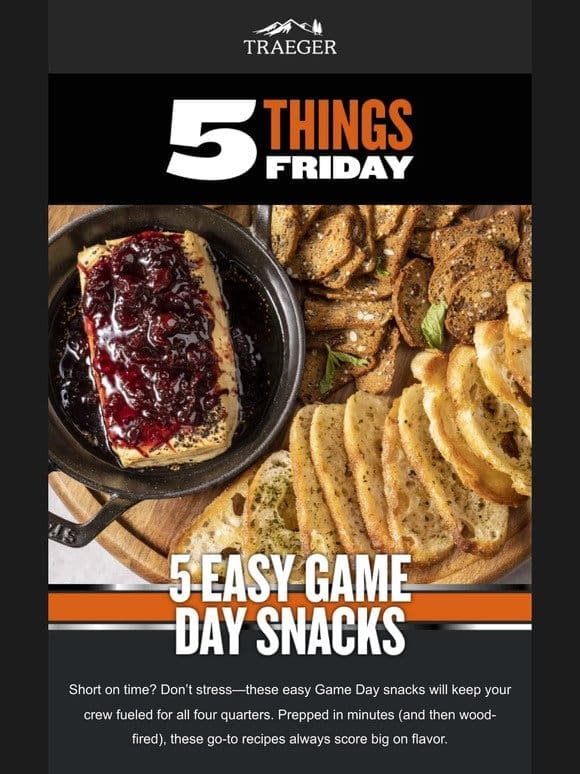 5 Easiest-Ever Game Day Snacks