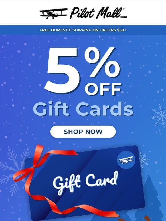 5% Off Gift Cards
