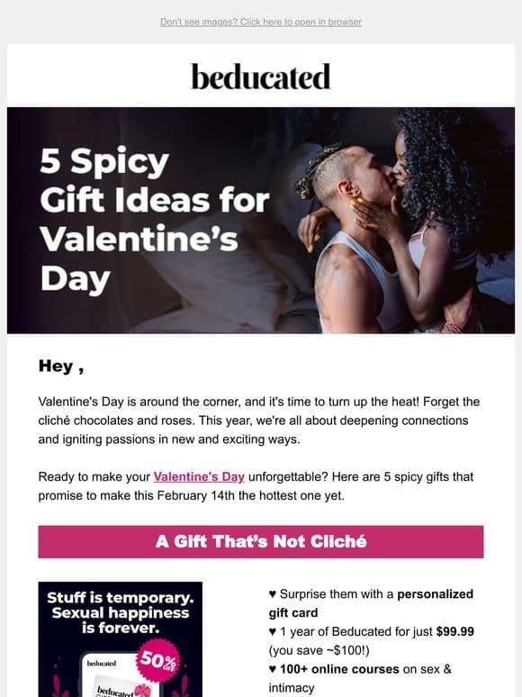 5 Spicy Gift Ideas for Valentine’s Day