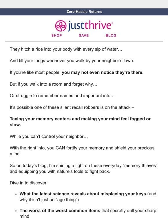 6 things that steal your memory