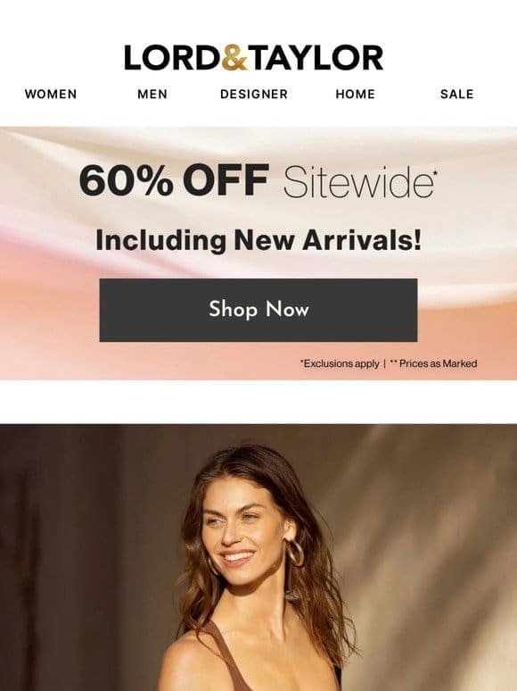 60% off RESORT EDITION + 90% off Clearance Deals