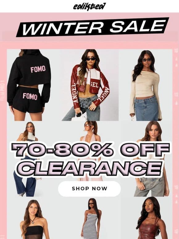 70-80% OFF CLEARANCE‼