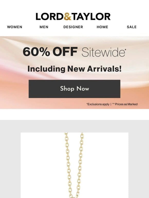 90% off Clearance + 60% off sitewide!