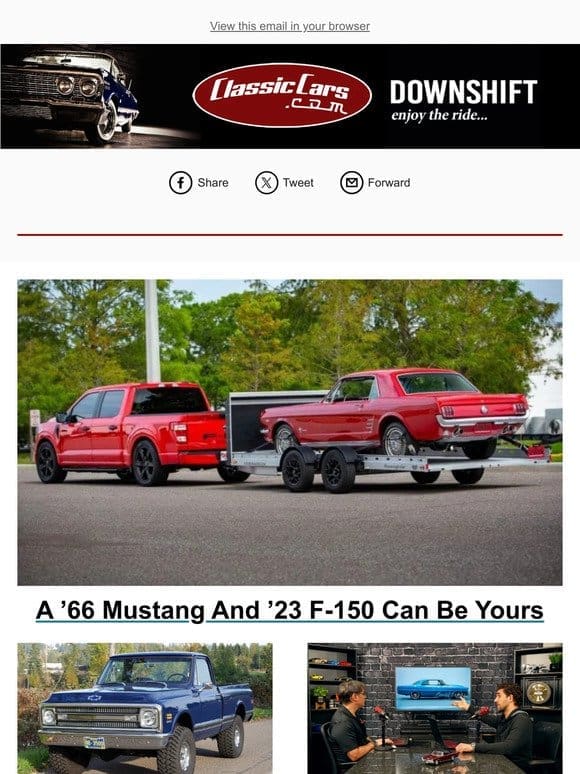 A ’66 Mustang And ’23 F-150 Can Be Yours