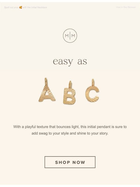 A Letter-ally Perfect Gift