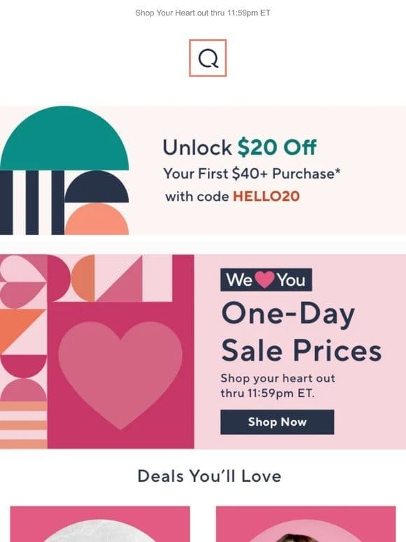 A One-Day Sale You’ll Love