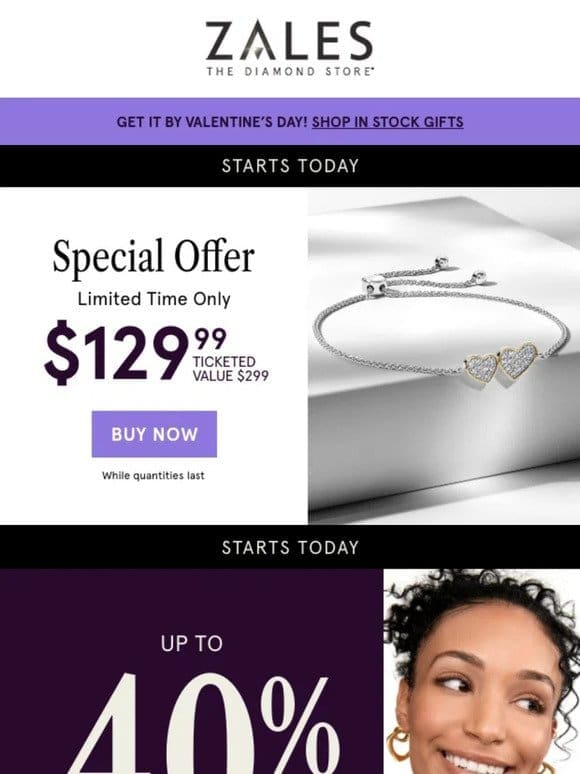 A Sparkling Special Offer Just $129.99!!