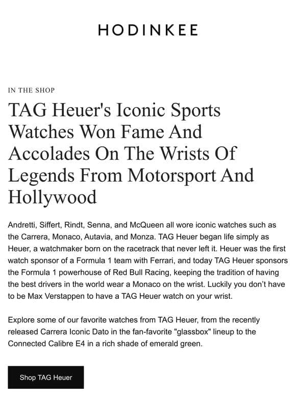 A Spotlight On TAG Heuer Watches