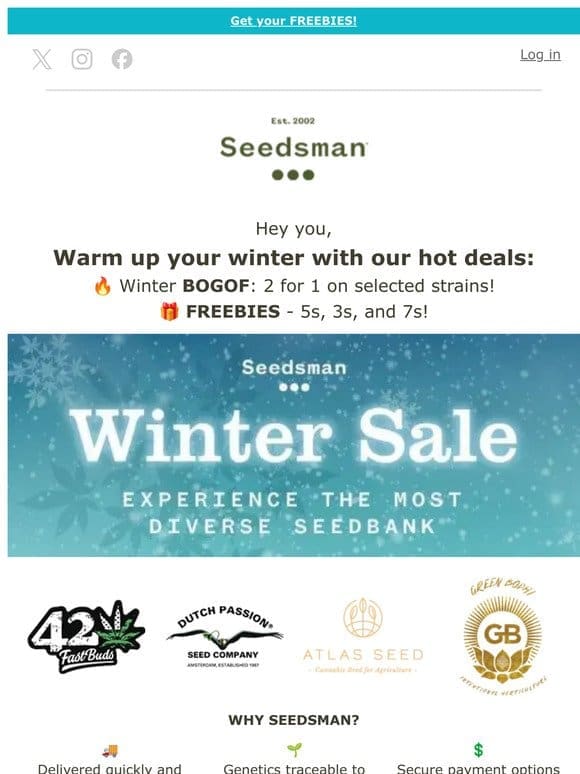 A couple of sale days left! Don’t miss winter savings!