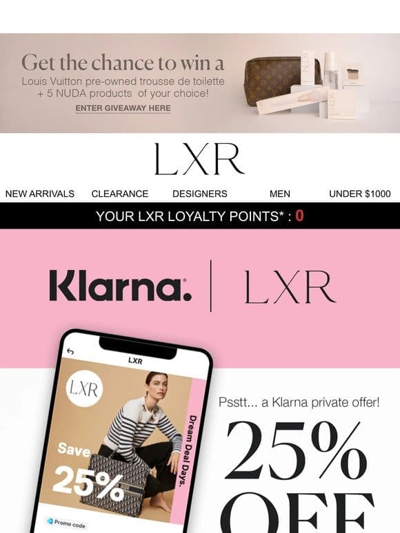 A private Klarna offer is waiting…