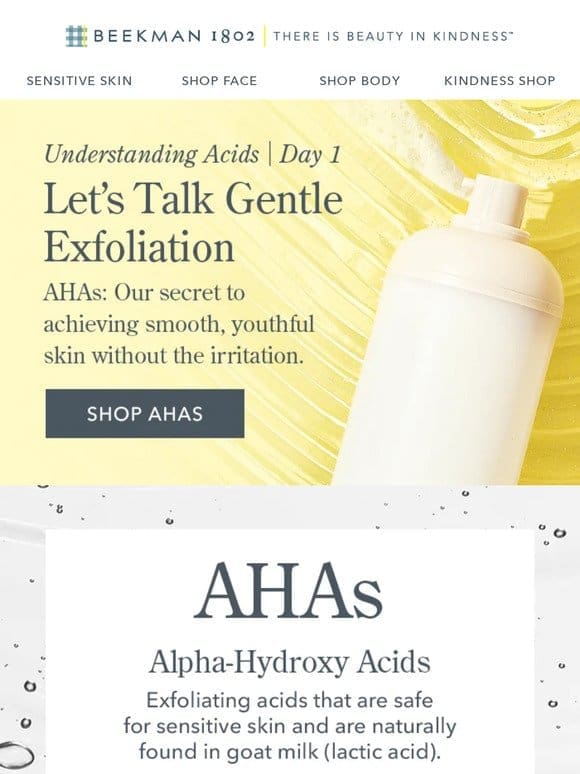 AHAs: What They Are & How to Use Them  ‍ ✍