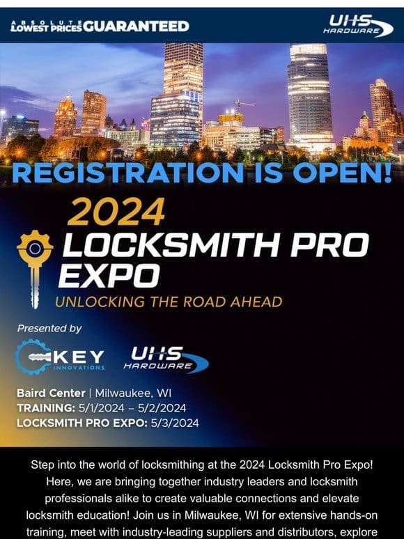 AKG Locksmith Pro Expo in May – Info & Registration