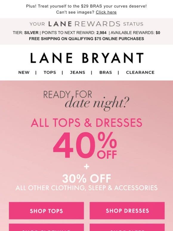 ALL Tops & Dresses， 40% OFF and ready for love