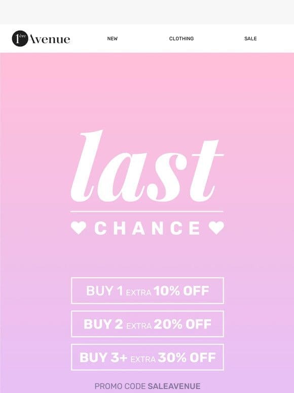 ALMOST OVER: Up To 30% off