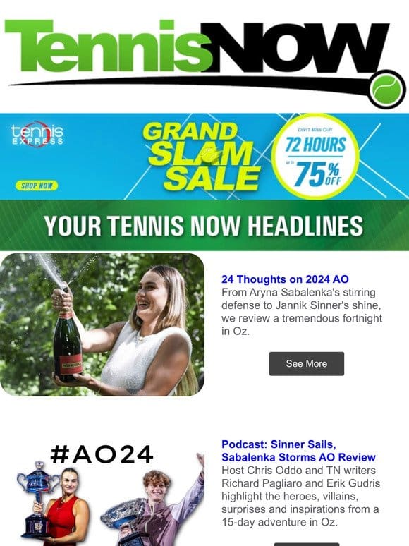 AO Game-Changer | Alcaraz Inspires Sinner | US Davis Cup Quest