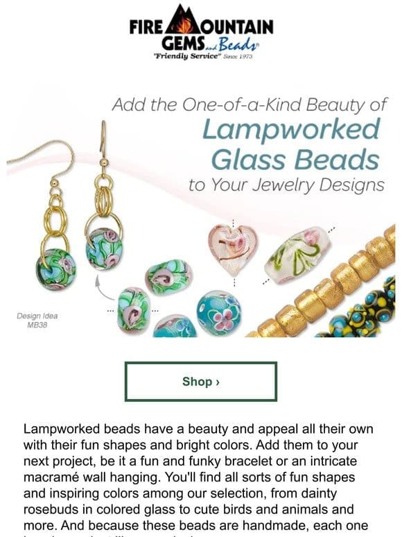 Add Fun and Color to Your Designs with Lampwork BEADS