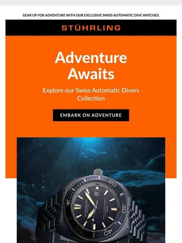 Adventure Awaits with Our Swiss Automatic Divers ⚓