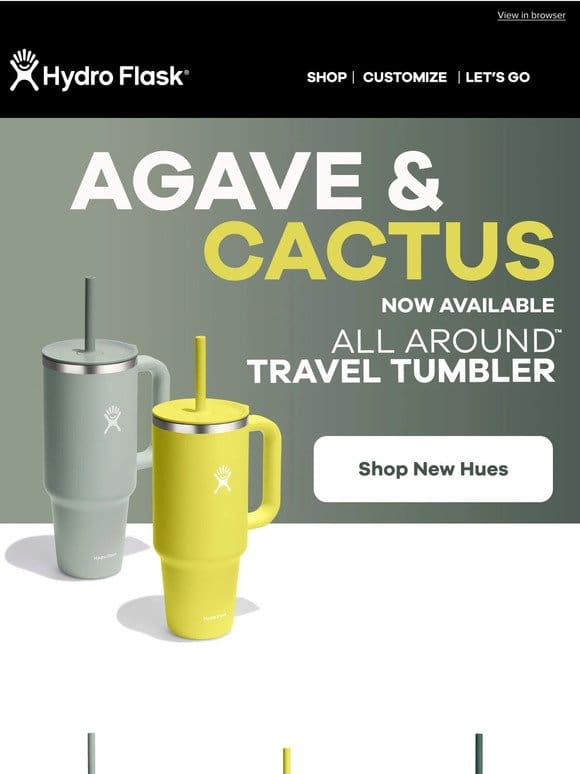 Agave & Cactus Travel Tumblers just dropped