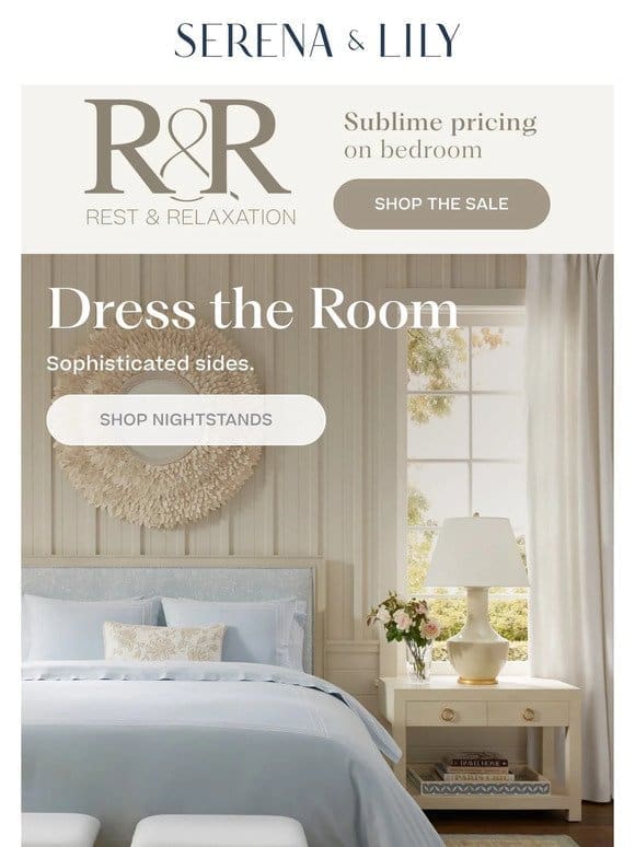 All things bedroom， up to 30% off.