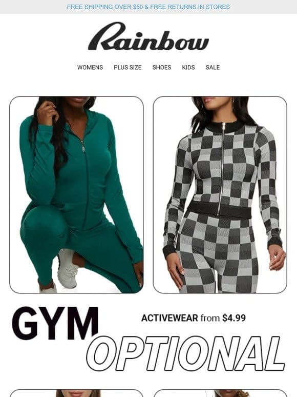 Almost Too Cute Work Out In!  ️‍♀️ Activewear From $4.99
