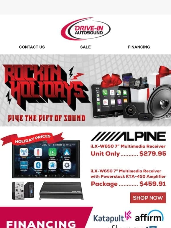 Alpine Apple CarPlay Only $279 During the Rockin Holiday Sale!